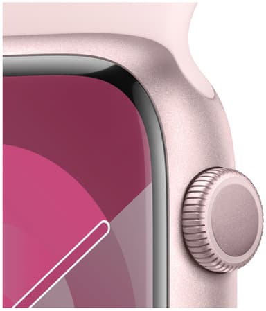 Apple Watch S9 45mm GPS (Pink Alu/Light Pink Sportsbånd) S/M