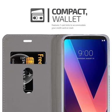 LG V30 / V30+ / V30S / V30S+ Pungetui Cover Case (Grå)