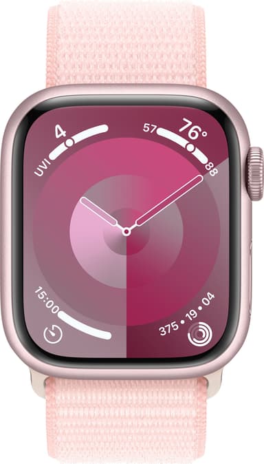 Apple Watch S9 41mm GPS (Pink Alu/Light Pink Sportsbånd) M/L
