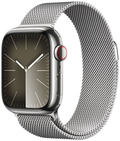 Apple Watch S9 45mm GPS+CEL (Silver Stainless/Silver Milanese)