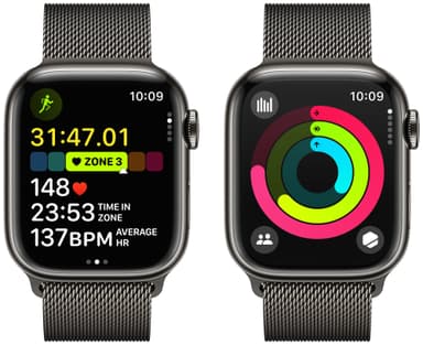 Apple Watch S9 45mm GPS+CEL (Graphite Stainless/Graphite Milanese)