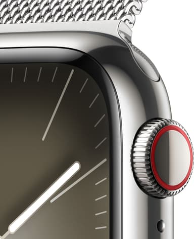 Apple Watch S9 45mm GPS+CEL (Silver Stainless/Silver Milanese)