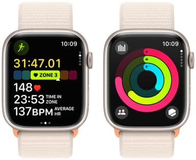 Apple Watch S9 45mm GPS (Starlight Alu/Starlight Sports-loop)