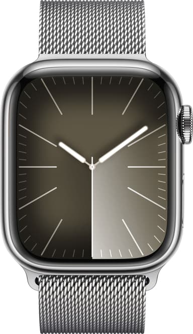 Apple Watch S9 45mm GPS+CEL (Silver Stainless/Silver Milanese)