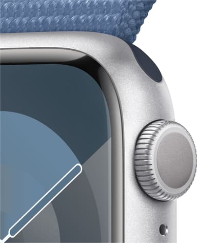 Apple Watch S9 41mm GPS (Silver Alu/Winter Blue Sports-Loop)