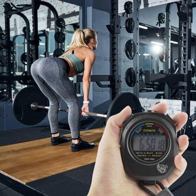 Sportstimer Vandtæt digitalt stopur Dato Tidsalarm