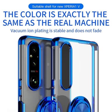 Til Sony Xperia 1 V TPU telefontaske med ringstøtte
