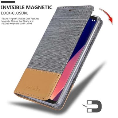 LG V30 / V30+ / V30S / V30S+ Pungetui Cover Case (Grå)