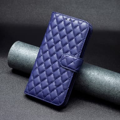 SKALO iPhone 15 Pro BINFEN COLOR Quiltet Pung - Blå