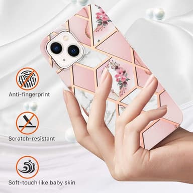 SKALO iPhone 15 Plus Marmor TPU-cover - #2
