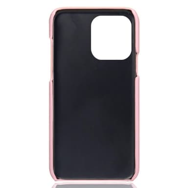 SKALO iPhone 15 Pro PU-læder Kortholder Cover - Rosa guld