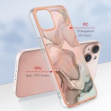 SKALO iPhone 15 Marmor TPU-cover - #2