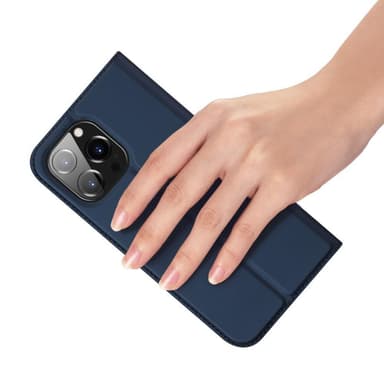 DUX DUCIS iPhone 15 Pro Max Skin Pro Series Flip Cover - Blå
