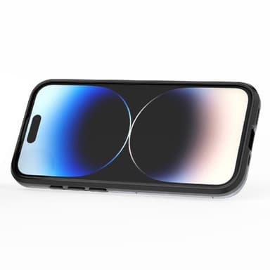 SKALO iPhone 15 Pro Max Armor Hybrid metal ring cover - Blå