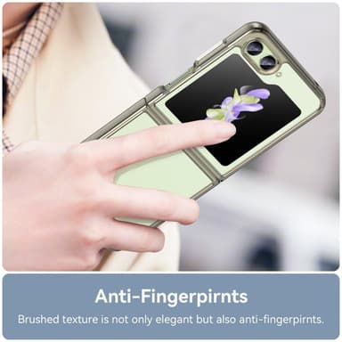 SKALO Samsung Z Flip5 Farve Bumper Cover - Grå