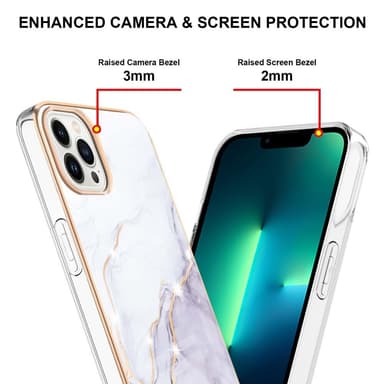 SKALO iPhone 15 Pro Max Marmor TPU-cover - #4