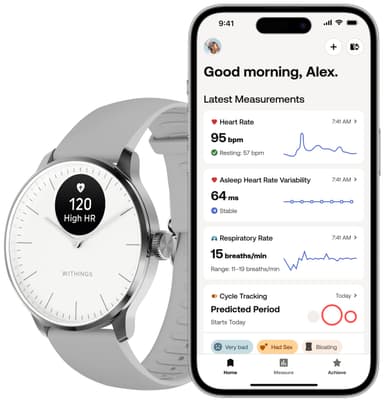 Withings ScanWatch Light hybrid-smartwatch 37mm (hvid)