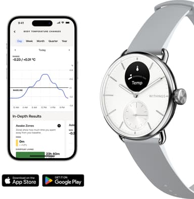 Withings ScanWatch 2 hybrid-smartwatch 38mm (hvid)
