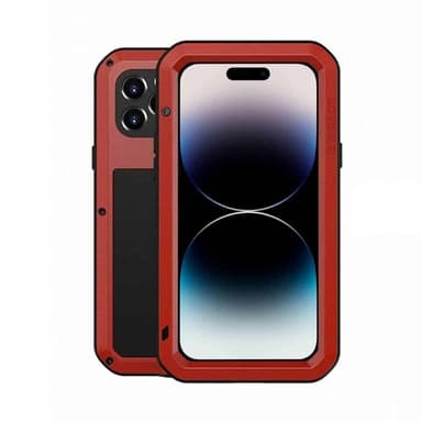 LOVE MEI Powerful cover Apple iPhone 15 Pro Max - Rød