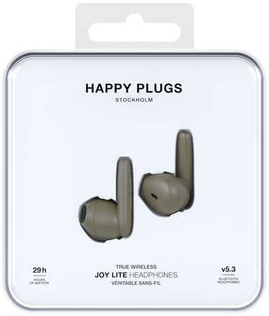 Happy Plugs Joy Lite helt trådløse in-ear høretelefoner (grøn)