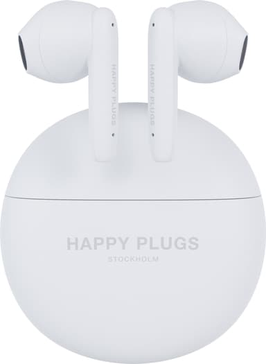 Happy Plugs Joy Lite helt trådløse in-ear høretelefoner (hvid)