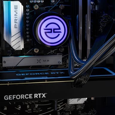 PCSpecialist Prime 600 R7-7X3D/16/1.024/4070Ti stationær gaming computer