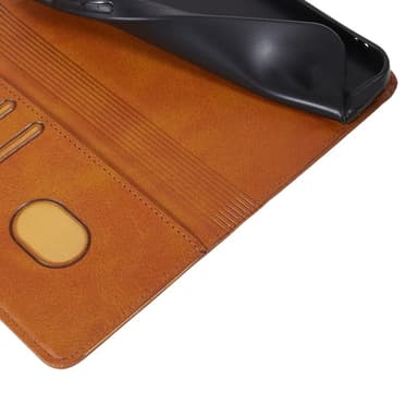 Wallet Stand Telefontaske til iPhone 15 Pro Max Cell Cell Cover - Brun