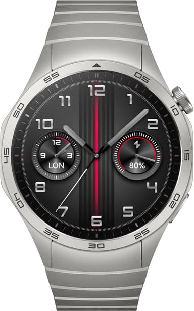 Huawei Watch GT 4 sportsur 46 mm (rustfrit stål)