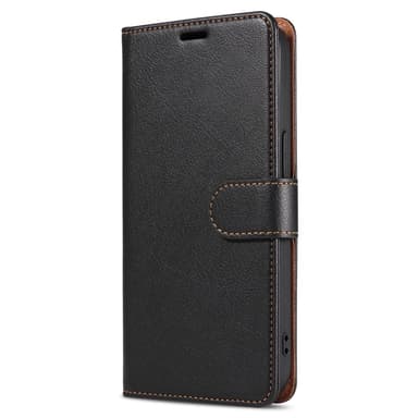 Retro Crazy Horse Taske til iPhone 15 Plus Telefontaskestativ