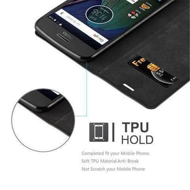 Motorola MOTO G5 PLUS Pungetui Cover Case (Sort)