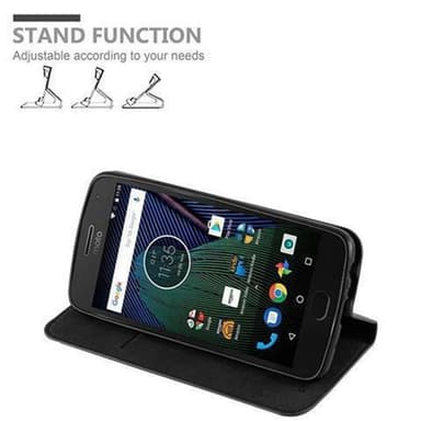 Motorola MOTO G5 PLUS Pungetui Cover Case (Sort)
