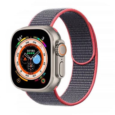 Nylon Urrem Apple Watch Ultra (49mm) - Electric pink