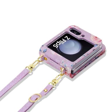 POLA Flower cover Samsung Galaxy Z Flip 5 - Purple