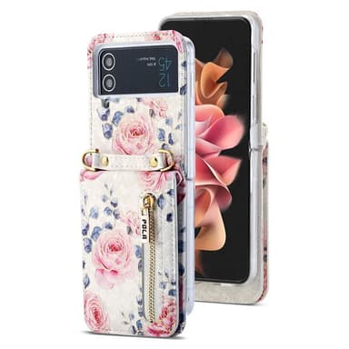 POLA Flower cover Samsung Galaxy Z Flip 4 - White