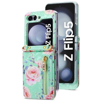 POLA Flower cover Samsung Galaxy Z Flip 5 - Cyan