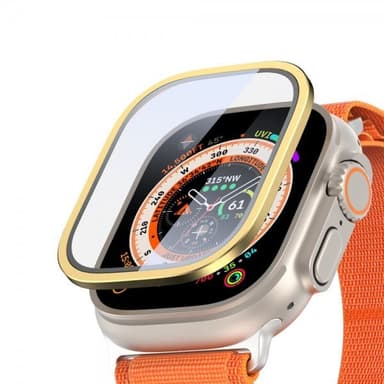 DUX DUCIS Apple Watch Ultra Skærmbeskytter Aluminium Hærdet glas Guld