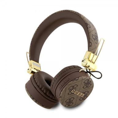 Guess Høretelefoner Bluetooth Metal Logo Brun