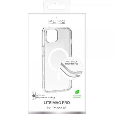 Puro iPhone 15 Cover LITE MAG PRO Transparent Klar