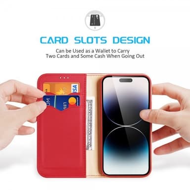 DUX DUCIS iPhone 15 Pro Etui Hivo Series Rød