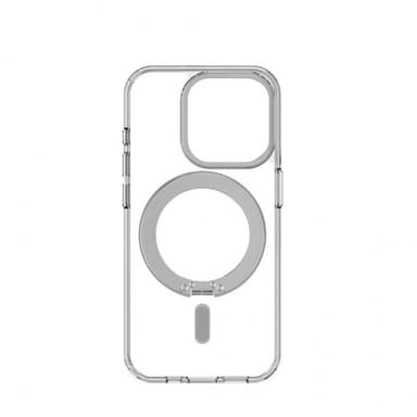 Decoded iPhone 15 Pro Cover Recycled Plastic Transparant Loop Stand Back Cover Klar