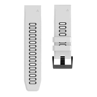 Twin sport urrem Garmin Quatix 6 - Hvid/sort