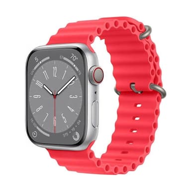 RIB Sport Urrem Apple Watch 9 (45mm) - Rød