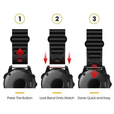 Ocean Urrem Garmin Quatix 7X - Hvid