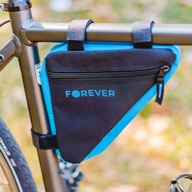 Forever Outdoor Cykeltaske til cykelstel, Svart/Blå