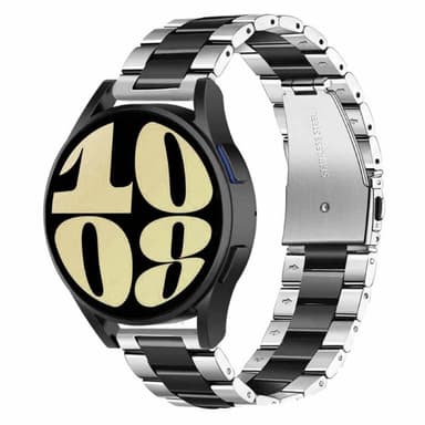 Urrem rustfrit stål Samsung Galaxy Watch 6 (44mm) - Sølv/sort