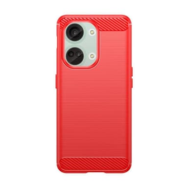 Børstet silikone cover OnePlus Nord 3 5G - Rød