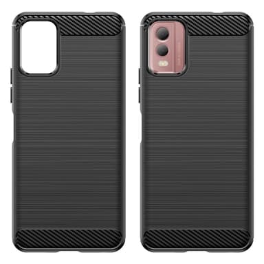 Slim-Fit TPU telefoncover til Nokia C32 - Sort