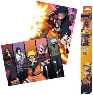 GB eye Naruto Shippuden gruppe plakaktsæt med to plakater
