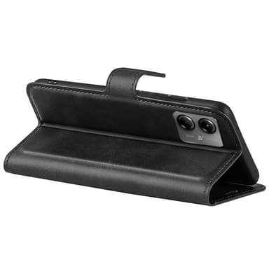 SKALO Motorola Moto G14 Premium Wallet Flip Cover - Sort