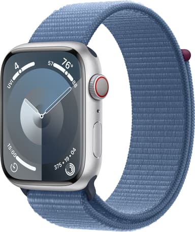 Apple Watch S9 45mm GPS+CEL (Silver Alu/Winter Blue Sports-loop)
